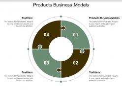 Products and business models ppt powerpoint presentation show picture cpb