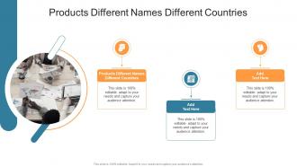 Products Different Names Different Countries In Powerpoint And Google Slides Cpb
