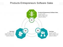 Products entrepreneurs software sales ppt powerpoint presentation outline inspiration cpb