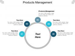 Products management ppt powerpoint presentation infographics maker cpb