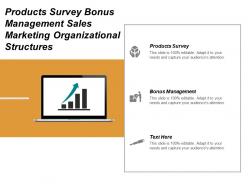 products_survey_bonus_management_sales_marketing_organizational_structures_cpb_Slide01