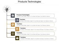 Products technologies ppt powerpoint presentation icon clipart images cpb