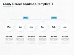 Profession Planning Roadmap Powerpoint Presentation Slides