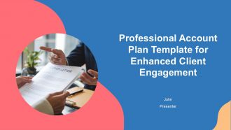 Professional Account Plan Template For Enhanced Client Engagement PPT H