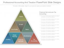 Professional accounting and taxation powerpoint slide designs