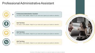 Professional Administrative Assistant In Powerpoint And Google Slides Cpb