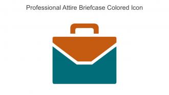 Professional Attire Briefcase Colored Icon In Powerpoint Pptx Png And Editable Eps Format