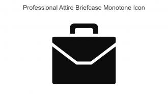 Professional Attire Briefcase Monotone Icon In Powerpoint Pptx Png And Editable Eps Format
