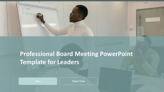 Professional Board Meeting PowerPoint Template For Leaders PPT H