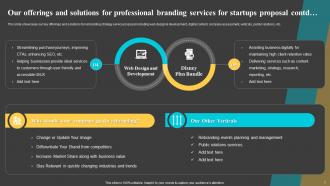 Professional Branding Services For Startups Proposal Powerpoint Presentation Slides