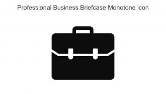 Professional Business Briefcase Monotone Icon In Powerpoint Pptx Png And Editable Eps Format