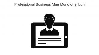 Professional Business Man Monotone Icon In Powerpoint Pptx Png And Editable Eps Format