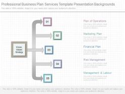 Professional business plan services template presentation backgrounds
