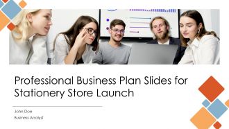 Professional Business Plan Slides For Stationery Store Launch PPT H