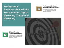 Professional business powerpoint presentations digital marketing traditional marketing cpb