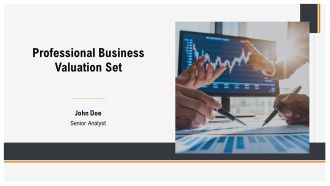 Professional Business Valuation Set PPT Summary AT