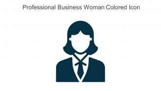 Professional Business Woman Colored Icon In Powerpoint Pptx Png And Editable Eps Format