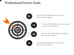 Professional career goals powerpoint slide download
