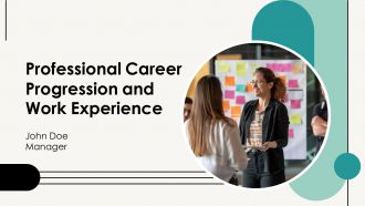 Professional Career Progression And Work Experience PPT Summary AT