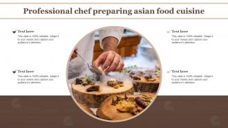 Professional Chef Preparing Asian Food Cuisine