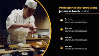 Professional Chef Preparing Japanese Food Cuisine