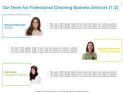 Professional cleaning business proposal powerpoint presentation slides