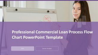 Professional Commercial Loan Process Flow Chart PowerPoint Template PPT H