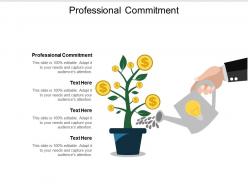 Professional commitment ppt powerpoint presentation file ideas cpb