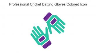 Professional Cricket Batting Gloves Colored Icon In Powerpoint Pptx Png And Editable Eps Format
