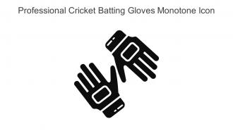 Professional Cricket Batting Gloves Monotone Icon In Powerpoint Pptx Png And Editable Eps Format