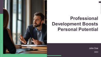 Professional Development Boosts Personal Potential PPT Mockup AT
