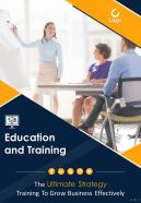 Professional development training school four page brochure template