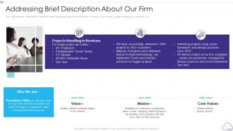 Professional devops services proposal it addressing brief description about our firm