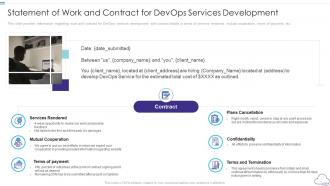 Professional devops services proposal it statement of work and contract for devops