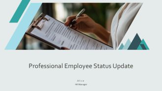 Professional Employee Status Update PPT Graphics AT