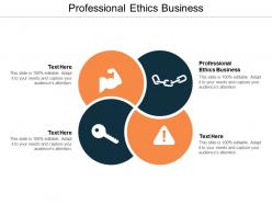 Professional ethics business ppt powerpoint presentation file diagrams cpb