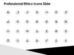 Professional ethics icons slide growth strategy ppt powerpoint slides
