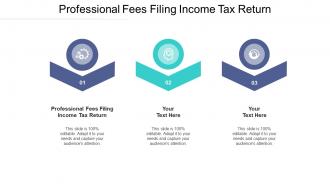 Professional fees filing income tax return ppt powerpoint presentation summary visual cpb