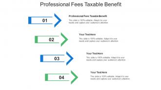 Professional fees taxable benefit ppt powerpoint presentation ideas clipart cpb
