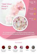 Professional florist two page brochure template