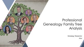 Professional Genealogy Family Tree Analysis PPT PowerPoint AT