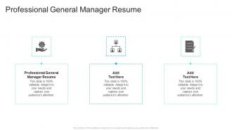 Professional General Manager Resume In Powerpoint And Google Slides Cpb