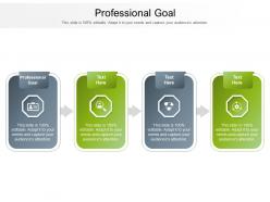 Professional goal ppt powerpoint presentation gallery ideas cpb