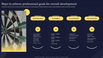 Professional Goals Powerpoint Ppt Template Bundles Colorful Slides