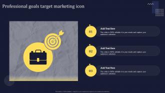 Professional Goals Target Marketing Icon
