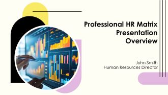 Professional HR Matrix Presentation Overview PPT Mockup AT