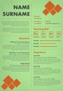 Professional infographic resume template and cv design for self introduction