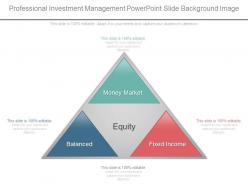 Professional investment management powerpoint slide background image