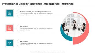 Professional Liability Insurance Malpractice Insurance In Powerpoint And Google Slides Cpb