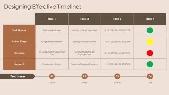 Professional Linear Arrow Timeline Overview PPT Designs AT Images Visual